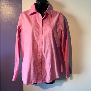 Ralph Lauren Vibrant Pink Button Down Shirt Size Medium